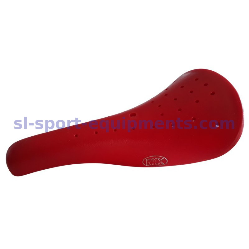 Red BMX saddle