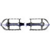 Flat vintage road bike pedals