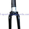 Black cleared road bike fork