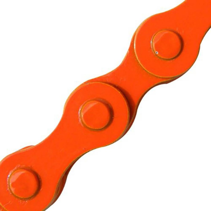 KMC Z410 chain 1/2" x 1/8" 108 links orange single speed