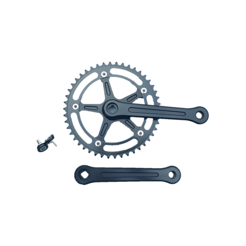 Extra Deluxe single speed crankset 165 mm 46 teeth black