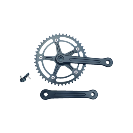 Extra Deluxe single speed crankset 165 mm 46 teeth black