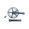 Extra Deluxe single speed crankset 165 mm 46 teeth black