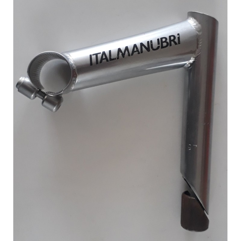 Potence Vélo Route / VTC 22.2mm Ou 25.4mm Alu Argentée
