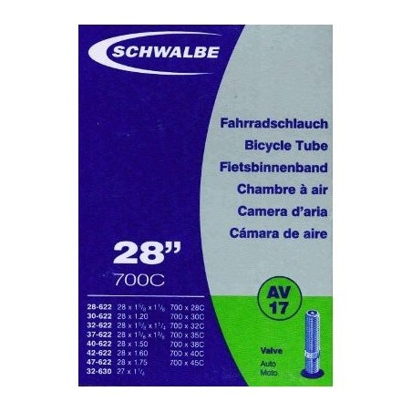 Air tube Schwalbe 700x28C/45C schrader AV17