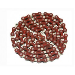YBN S410 chain 1/3s BMX/Fixie red/silver 116 links