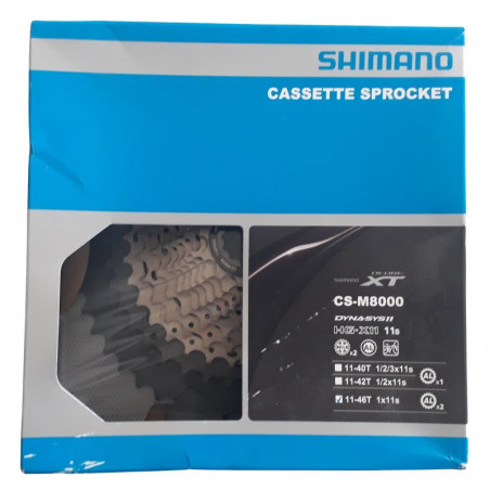 Cassette 11v 11-46 Shimano XT CS-M8000