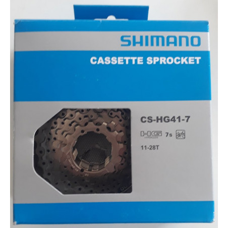 Cassette 7v 11-28 Shimano Acera CS-HG41-7
