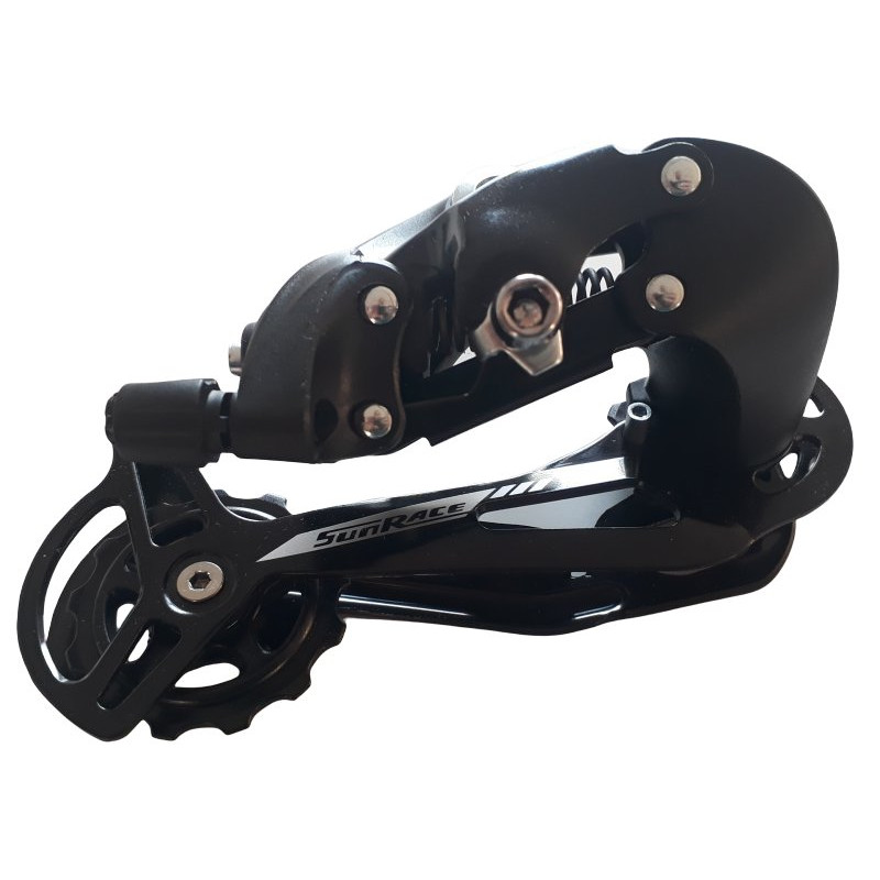 Dérailleur Arrière SunRace M40 - 7/8 Vitesses - Cage Longue - Noir - NEUF