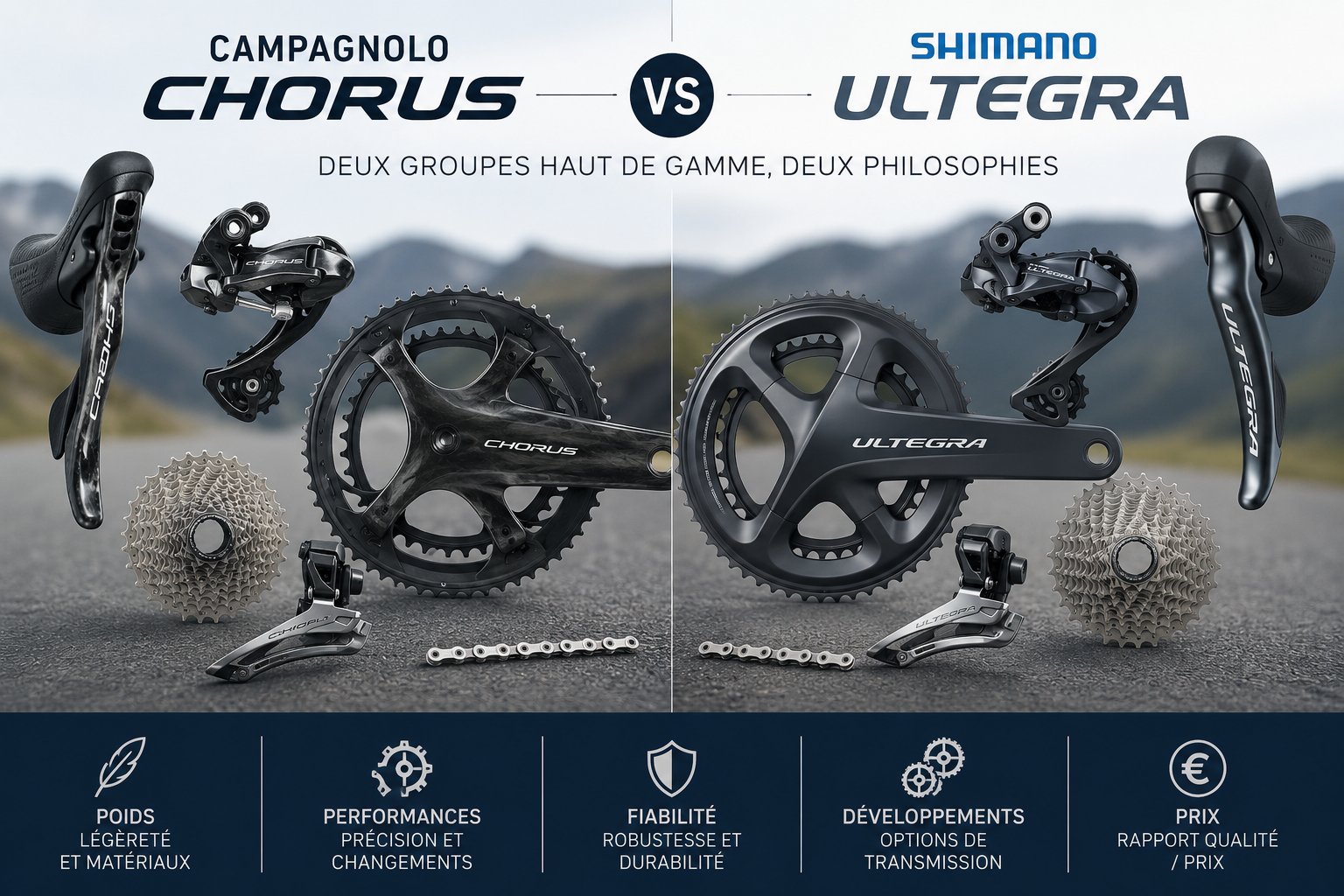Campagnolo Chorus vs Shimano Ultegra