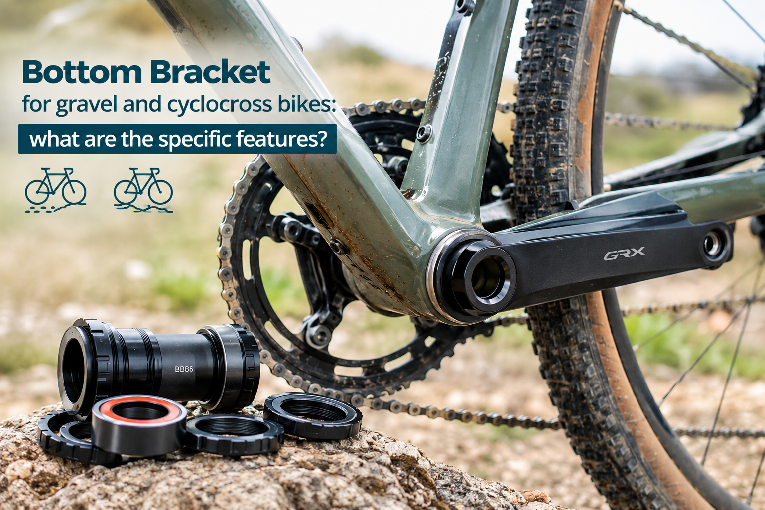 Bottom bracket gravel cyclocross bike