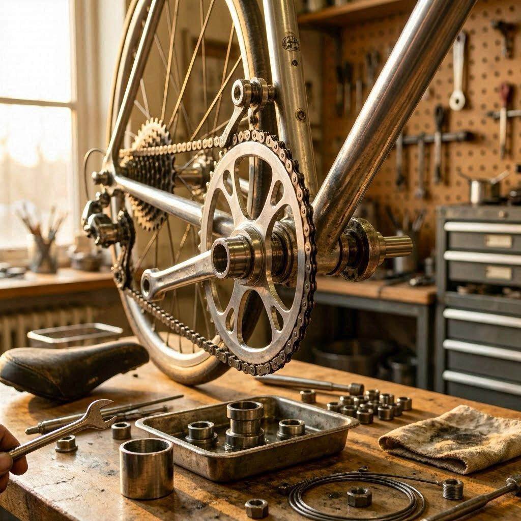 vintage road bike chainring