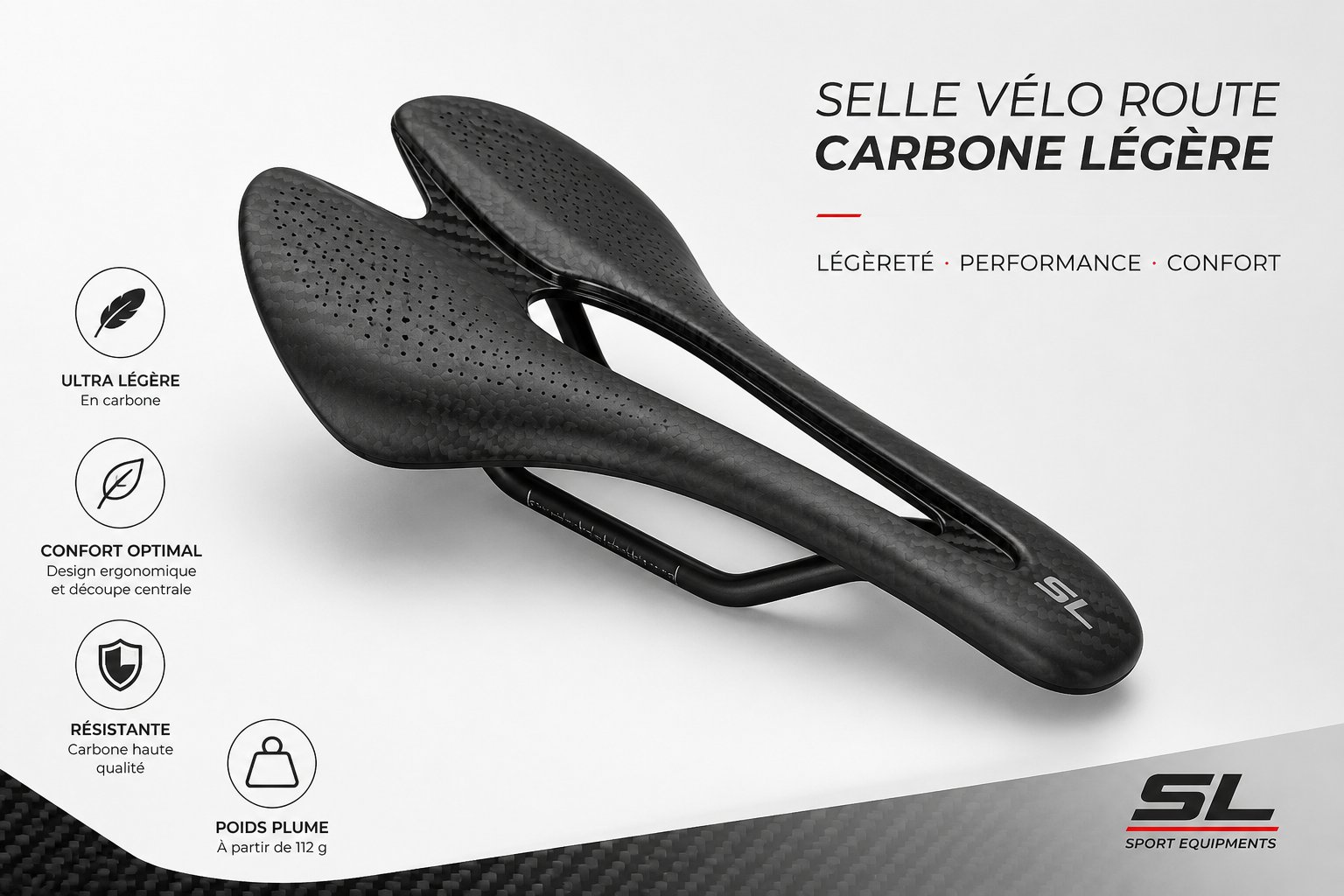 Selle vélo légère